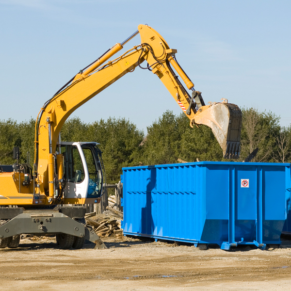 can i pay for a residential dumpster rental online in Bluffton Texas